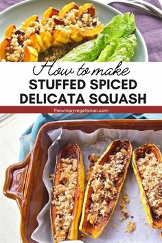 stuffed delicata squash is an easy and delicious side dish