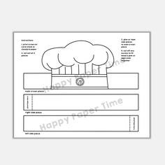 a printable worksheet for kids to learn how to make a cake