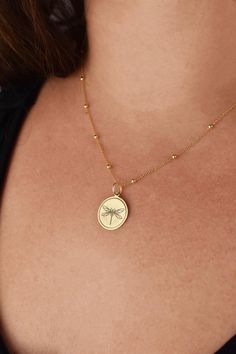 14K Solid Gold Thistle Necklace - Engraved Thlistle Pendant - Gold Flower Jewelry  Find all the information you need about your pendant : Material: 14K Solid Real Gold Stamp: 585 (14K) Pendant's Size: ( 6 sizes available) -       0.52 inches / 13mm  (diameter) -       0.59 inches / 15mm (diameter) -0.70 inches / 18mm (diameter) -0.78 inches / 20mm (diameter) -0.86 inches / 22mm (diameter) -0.94 inches / 24mm (diameter) Pendant Thickness: 0.5mm Inner diameter of the jumpring: 4mm FREE Backside En Gold Flower Jewelry, Thistle Necklace, Dragonfly Jewelry, Dragonfly Charm, Dragonfly Necklace, Disc Pendant, Flower Jewelry, Gold Flower, Engraved Necklace