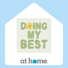 the logo for doing my best at home