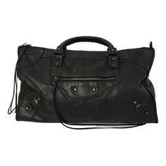 Category: Bags. Sub-category: Handbags. Designer: Balenciaga. Condition: Used. Material: Leather. Colour: black. Size:.Category: Bags. Sub-category: Handbags. Designer: Balenciaga. Condition: Used. Material: Leather. Colour: black. Size: Designer Handheld Satchel For Travel, Designer Satchel Duffle Bag With Removable Pouch, Designer Duffle Bag With Removable Pouch For Daily Use, Designer Black Bags Large Capacity, Designer Black Bags With Large Capacity, Designer Black Bag With Large Capacity, Designer Travel Bag For Everyday Use, Designer Large Capacity Hobo Bag For Travel, Designer Leather Satchel With Large Capacity