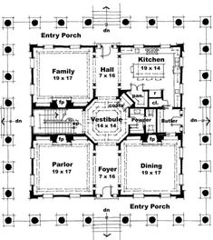 the first floor plan for an old house