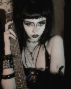 Trad Goth, A Woman, Makeup, Black, Make Up