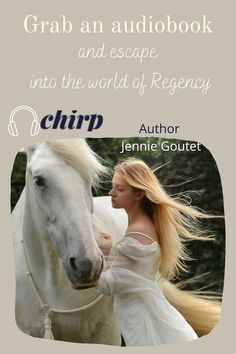 Chirp Audiobooks. Download Jennie Goutet's clean Regency romance books. Regency Romance, Jane Austen, Audio Books, Romance, Horses, Animals