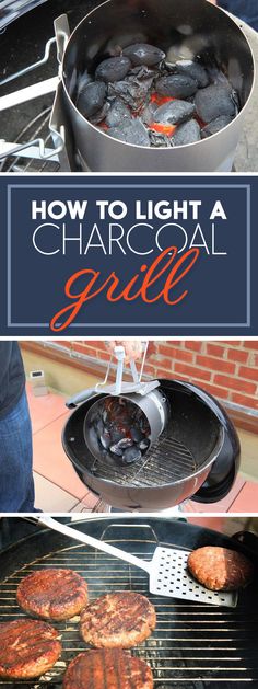 how to light a charcoal grill with the help of an electric griddle and tongs