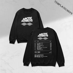 Artic Monkey Tour 2023 Arctic Monkeys Clothes, Arctic Monkeys Hoodie, Band Sweatshirts, Arctic Monkeys Merch, Arctic Monkeys Shirt, American Hoodie, Artic Monkeys, Band Hoodies, Shirt Designs For Men