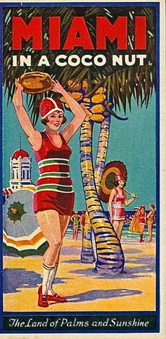 an advertisement for the island palms and sunshine resort, miami in a coco nut ad