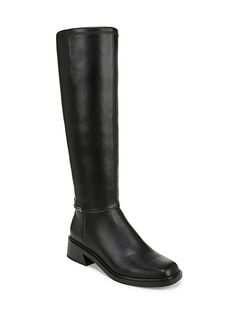 The Classic Equestrian-Inspired Boots That You’ll Wear All Season Long. Faux Leather Upper Round Toe Side Zip Closure Lining: Fabric Synthetic Sole Imported Size & Fit True To Size Leg Opening, About 13.23" Block Heel, 1.7" Shaft Height, About 15.55". Center Core - W Core Shoes > Saks Off 5th. Franco Sarto. Color: Black. Size: 9.5. Black Knee High Leather Boots, Tall Leather Boots Outfit, Black Leather Boots Knee High, Leather Boots Outfit, Black Tall Boots, Black Flat Boots, Long Leather Boots, Leather Tall Boots, Boots On Sale