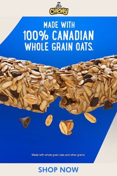 an advertisement for canadian whole grain oats