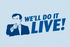 we'll do it live sticker on a blue background