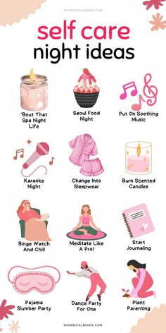 Take care of yourself with these 10 simple habits that will help you feel your best mentally, physically, and emotionally.  #selfcare #wellness Night Aesthetic Ideas, Spa Night Aesthetic, Night Ideas With Friends, Self Care Night Aesthetic, Spa Night Ideas, Self Care Night Ideas, Self Care Day Ideas, Ideas With Boyfriend, Spa Night At Home