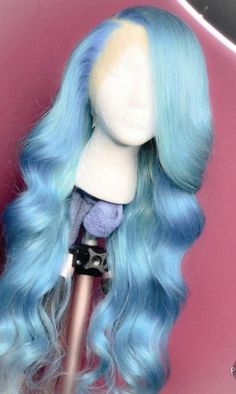 Word Order, Glamour Hair, Cute Hair Colors, Blue Wig, Dyed Hair Inspiration, Barbie Hair, Protective Hairstyles Braids