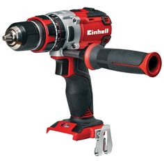 a cordless drill is shown on a white background