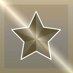 a shiny gold star sticker on a metallic background