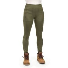 The Ridgecut Women's Work Leggings keep you comfortable in all conditions. Tough jobs require comfortable pants that work as hard as you do. These women's leggings contain UPF 40 protection from the sun and are made with a moisture wicking fabric that keeps sweat away from your body. Made with a nylon blend with stretch for extra durability and abrasion-resistance 8.9 oz 95% nylon and 5% spandex work leggings Wicking and UPF 40 helps keep you cool and dry; work leggings offer protection from the Womens Outdoor Workwear, Womens Hiking Clothes, Women Construction Outfit, Best Hiking Pants For Women, Athleisure Capsule Wardrobe, Work Leggings, Corporate Attire Women, Construction Outfit, Farm Clothes