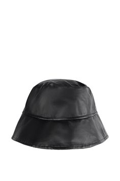 The AKIRA Label Basic Black PU Hat is a classic faux leather bucket hat featuring a flat top silhouette and a downturned, circular brim. Pair this piece with a classic trench and knee-high boots for a complete look. - 55% Polyester 45% PU (all measurements approximate from size O/S) - 23” inner cap circumference, 34.5” total brim circumference - Imported Product ID: 394558 Leather Bucket Hat, Leather Bucket, Flats Top, High Boots, Knee High Boots, Knee High, Bucket Hat, Faux Leather, Boots