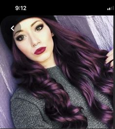 Royal Purple Hair, Grunge Blonde, Fall Haircolor, Skater Hair, Fall Brunette, Hair Color Idea, Unicorn Hair Color, Brunette Medium, Best Hair Color