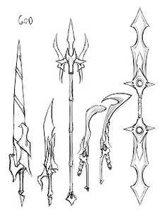 Weaponary Kusarigama Fantasy, Fantasy Spear Concept Design, Katanas Dnd 5e, Katanas Fantasy Art, Fantasy Wepon Sketch, Types Of Swords, Prop Design, Drawing Sketches, Anime Drawings