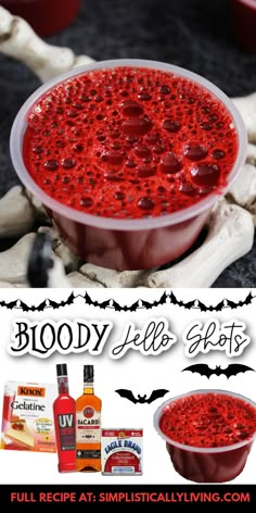 blood jello shots recipe for halloween