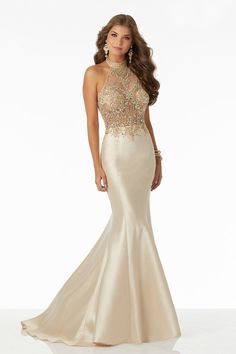 Prom Dresses Mermaid, Cheap Gowns, Halter Prom Dresses, Girls Formal Dresses, Prom Dresses Sleeveless, Dresses Mermaid, Wedding Dresses Satin, Beaded Bodice, Satin Bridesmaid Dresses