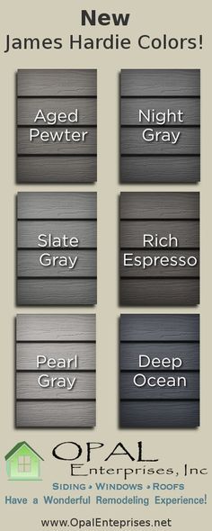 six metal signs with different words on them, all labeled in white and gray colors