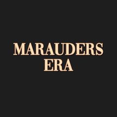 the words maraadders era are in gold letters on a black background, and there is