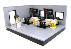 there is a lego set that has been made to look like a restaurant