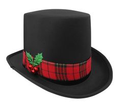 PRICES MAY VARY. Each hat measures approximately 12 inches from front to back, 10 inches wide, and 6 inches tall The hats are decorated with a 1.5 inch tall red plaid flannel like band and a Holly and Jingle Berries accent. Christmas Caroler Top Hat, Snowman Top Hat, Christmas Party Top Hat, Christmas Theme Top Hat with Holly and Berries, Christmas Top Hat With Mistletoe The interior measures approximately 58.5 centimeters (23 inches) in circumference. You can add adhesive back foam strips for s Christmas Top Hat, Snowman Top Hat, Christmas Party Tops, Top Hat Costume, Snowman Costume, Non Woven Fabric, Christmas Experiences, Snowman Hat, Christmas Game