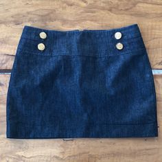 Excellent Condition, Never Worn, Has Replacement Button. 14 Inches In Length. Clothes Png Bottoms, Png Bottoms, Button Skirt, Shein Outfits, Favorite Sweater, Denim Mini, Dream Clothes, Blue Fashion, Blue Black