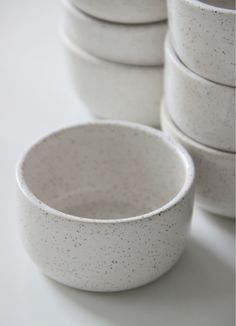 Handmade Speckled White Ceramic Prep Bowl Spice Bowls, Functional Artwork, Bowl Sets, Speckled Clay, Prep Bowls, Potters Wheel, Pottery Bowls, Blue Ceramics, Stoneware Clay