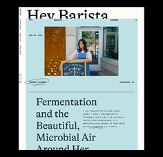 a woman standing in front of a window with the words fermnation and the beautiful, microobial air around her