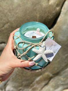 Sea Glass Candle, Coastal Candles, Sea Candles, Ocean Breeze Candle, Coastal Scents, Sea Star, Sea Salt, Scented Candles, Fragrance