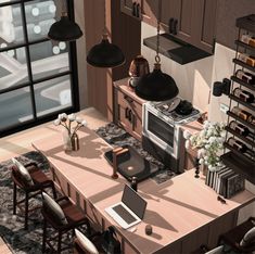 Sims 4 Online Shopping Mod, Sims 4 San Myshuno Apartment, Sims4 Kitchen, Sims 4 Cc Kitchen, Sims Tattoo, Sims Gallery, Sims 4 Apartment, Aesthetic Sims