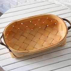 "rustic small oval fir wood basket organization ideas storage basket storage containers" Wood Basket, Fruit Vegetables, Basket Organization, Fir Wood, Protecting Your Home, Home Style, The Fruit, Small Furniture, Large Furniture