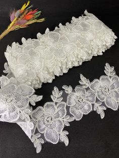 "Delicate Venise Lace Trim in  for İvory lace trim Bridal, Victorian, Sashes, Home Decor, belly dancer,  lace, lace trim,  white Cotton Lace Trim, cotton crocheted lace trim, vintage style lace trim, wide French lace, floral lace edge, heirloom lace,  Use for clothing, neckline, shoulder belt, pillowcase, dresses, gifts, bags decoration, party dress, curtains, skirt bottoming, home decor and other projects you could imagine. For more quantity, please feel free to convo me for custom listing Widt Embroidered White Lace For Ceremony, Lace Bridal Belt For Ceremony, White Crochet Lace For Ceremonies, Fitted White Lace Bridal Belt, White Crochet Lace For Ceremony, White Fitted Lace Bridal Belt, White Lace Bridal Belt For Ceremony, White Embroidered Lace For Wedding, White Embroidered Lace For Bride