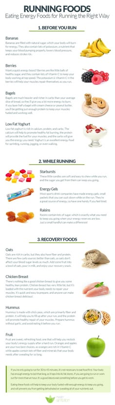 Running Foods – Eating Energy Foods for Running the Right Way - http://www.healthambition.com/running-foods/ Running Food, Recovery Food, Benefits Of Running, Sport Nutrition, Energy Foods, Think Food, Half Marathon Training, Running Motivation