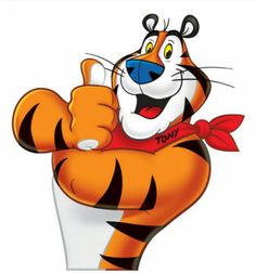 an image of a cartoon character with the word obama great above it and a ball in the shape of a tiger