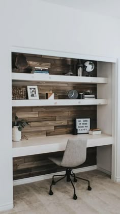 Diy Closet Office Ideas, Diy Closet Office, Guest Room Office