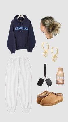 comfy school fit 🎀 2019 School Outfits, What To Wear On Pajama Day At School, Comfy Monday Outfits For School, Athletic Outfit Ideas For School, Cozy School Outfits Lazy Days, School Pajama Day Outfits, Cute Gym Outfits For School, Outfit Ideas For School Comfy, Exam Day Outfit