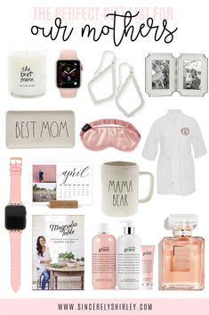 the perfect mother's day gift guide for her and her daughter, including gifts from mom