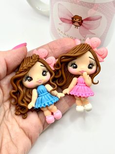 Beautiful handmade clays for your crafts. Great for bow making or any other crafts. There may be minor differences between different pieces and/or present of lint particles and/or minimal stains due to their handmade nature. Clay Doll, Bow Making, Polymer Clay Dolls, Clay Dolls, Crafts Handmade, How To Make Bows, Barrettes, Dolls Handmade, Handmade Natural