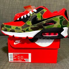 Brand New With Box, Size 8 Men Fashion, Shoes Nike Air, Tenis Nike, Camo Colors, Men Fashion Casual Outfits, Nike Air Max 90, Shoes Nike, Men's Nike, Fashion Casual