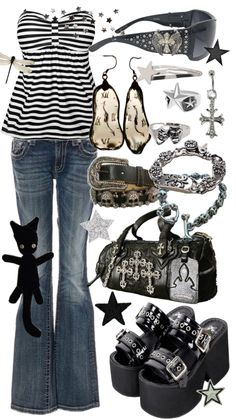 Imaginary Characters, Thrift Ideas, Liz Gilles, Goth Dress, Y2k Outfits, Gothic Beauty, Outfit Combinations