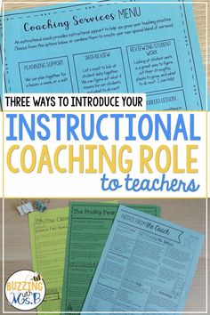 three instructional coaching roles to teach students how to use them in their homeschool