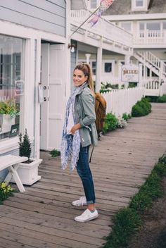 6.16 one night trip to mendocino Anorak Jacket Outfit, Patagonia Backpack, Madewell Scarf, Elegante Casual, Simple Outfit, Anorak Jacket