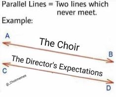 two lines that are parallel to each other