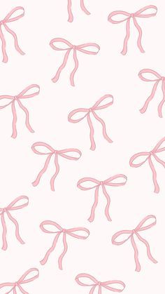 pink bows on white background for wallpaper or fabric design stock photo - 1307982