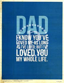 a quote that says dad i know you've loved me as long as i've lived, but i've loved you my whole life