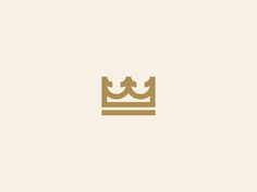 a gold crown on a white background