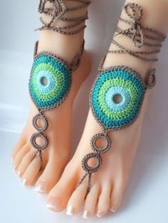 Crochet Peacock Feather, Crochet Peacock, Ankle Bracelets Diy, Jewelry Victorian